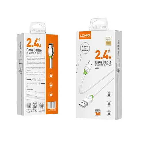 Replacement for IPHONE 5G LS32 1M USB CABLE LDNIO - Quality Phone Parts in Sri Lanka